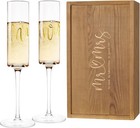 Mr And Mrs Champagne Flutes Set Of 2  Engagement Bridal Shower Gifts For Coup   
