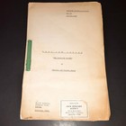 Zero One  8 3 62  Rare Early Uk Tv Airport Security Series -shooting Script 