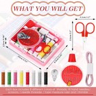 12 Pack Small Sewing Kit Bulk Sewing Kit Mini Storage With Threads Scissors N   