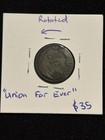 1863 Civil War Merchant Token Vf  xf    first In War First In Peace   