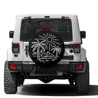  Beach Spare Tire Cover With Backup Camera Hole Wheel Tire Cover Fit Trailer  