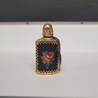 Micro Petit Point Perfume Bottle Miniature Austria Vtg Rare 