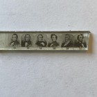 Lot Of 5 Antique Glass Slides-miniature-presidents To Lincoln -scenes