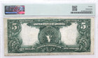 1899  5  indian Chief  Silver Certificate Pmg 20 Very Fine Fr 281 Bright Clean
