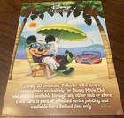 Vintage Disney Movie Club 3-d Lenticular Summer Fun  Mickey  Pluto  Donald   