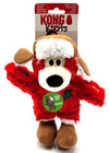 Kong Holiday Christmas Wild Knots Bear Red Sm md Squeaky Plush Dog Toy 8 5 