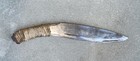 Antique Well Used Curved Kukri Knife With Heavy Twine Wrapped Handle-10    Blade