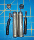 Swedish Mauser  M96  M38  M94 Oil Bottle Metal Vintage 3 5    Chained Lids Brushes
