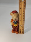 Vintage J Chein Usa Walking Pig Tin Checkered Pants Lithographed Wind-up Toy