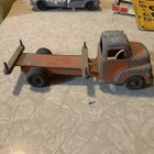 Vintage Structo Pressed Steel Diecast No 77 Tandem Axle Log Truck Parts Repair