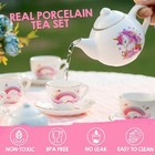 Porcelain Tea Set For Girls Toys Unicorn Gift 13pcs Tea Party Set With Teapot   