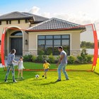 Shopsource 12x9 20x10ft Barricade Backstop Net Ball Sports Barrier Practice Net