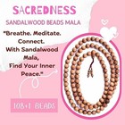 Pure Fragrant Sandalwood Mala Buddhist Prayer Beads Rosary