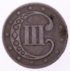 1852 Three Cent Silver Piece Trime 3c  b4107 