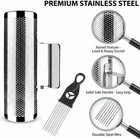 Professional Metal Guiro Instrument  8  X 3  Stainless Steel Latin Percussion
