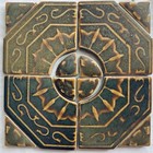 American Art Tile Masterwork   1890s   Arts   Crafts Fireplace Surround