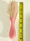 Vintage Avon Professional Style Pink Hair Brush  6 Row Nylon Pre-owned