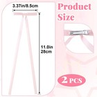Beiqiya 2pcs Hair Bow Clips For Women  Silky Long Tail Satin Ribbon Bow Clips   