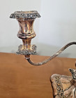 Gorgeous International Silver Co 3 Arm Sterling Silver Weighted Candelabra 508