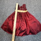 Sweet Kids Usa Dress Baby 6 Months  Red Burgundy Gold Bow Sash Princess Holiday