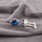 London Blue Topaz Gemstone 925 Sterling Silver Handmade Jewelry Cufflinks Gift