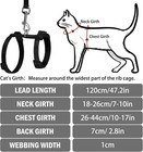 Adjustable Cat Harness And Leash Set Escape Proof Kitten Strap Collar For Walkin