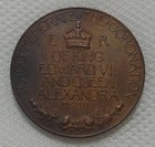 1902 King Edward Vii   Queen Alexandra Coronation Commemorative Bronze Medal