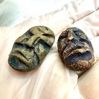 Pre-columbian Beads Carved Clay   Stone   Resin Heads   Faces