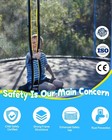 12ft   14ft Trampoline With Safety Enclosure Net  Ladder   Anti-rust Frame -    