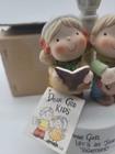 Vintage Enesco  dear God Kids  Figurines With Music Box 1983