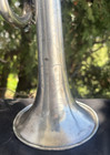 Antique 1922 Frank Holton Truetone Elkhart Silver Trumpet   Case For Restoration