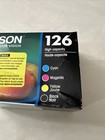 Genuine Epson 126 High-capcitiy Black   Tri-color Cartridges Combo Exp  2025 New