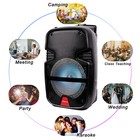 Big Bass  8  Portable Bluetooth Speaker  Wireless Boombox W subwoofer Tf aux usb