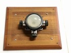 Nautical Brass Ship Deck Wall Light     Retro Salvaged Fixture With White Glass
