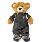 Build-a-bear Bearemy Retired Mascot   Brown Bear Lot 5 Outfits 2 Shoes Spurs