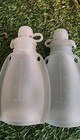 3-piece Reusable 4oz Silicone Baby Food Pouches  New W interchangeable Top
