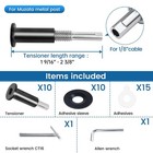  patent  Muzata 10 Pack 1 8  Black Invisible Cable Railing Kit Hardware Upgraded