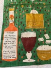 Vintage Mcm Vera Neumann Linen Tea Towel Irish Coffee Recipe Nos