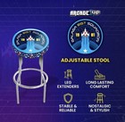 Arcade1up 1981 Galaga Adjustable Arcade Stool Powder Coated