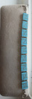 Southwestern Turquoise Inlay Panel Bracelet Sterling Silver W  Toggle Clasp 7 