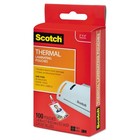Scotch Id Badge Size Thermal Laminating Pouches 5 Mil 4 1 4 X 2 1 5 100 pack