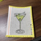 Martini Glass 5 X 6 5 Handpainted  14 Mesh  Needle Point Canvas