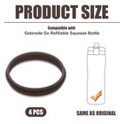 4pcs Replacement Gasket Compatible With Gatorade Water Bottle  Silicone Lid   