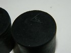 Lot Of 4 New Size 5 5 Solid Black Rubber Stoppers - Thomas Scientific 5-1 2