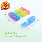7 Day Weekly Pill Organizer 3 Times A Day Large Travel Medicine Pill Box Case
