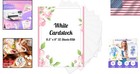Versatile White Cardstock 32 Sheets 8 5  X 11  - Perfect For Scrapbooking