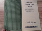 Vintage 1925 How To Control Your Weight Booklet Dr Frederick W Murphy Art Deco