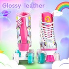 Sulifeel Rainbow Unicorn Roller Skates For Girls Light Up Wheels Kids Quad Sk   
