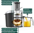 Tenker 1300w Electric Centrifugal Juicer Fruit Vegetable Extractor Citru Machine