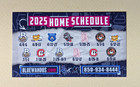 2025 Pensacola Blue Wahoos Baseball Pocket Schedule Card Pepsi Version             
